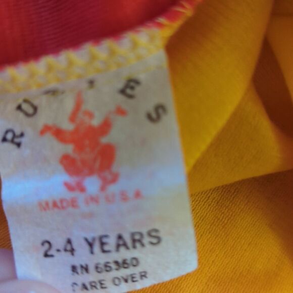 Vintage Rubies red and yellow clown costume - Picture 2 of 7